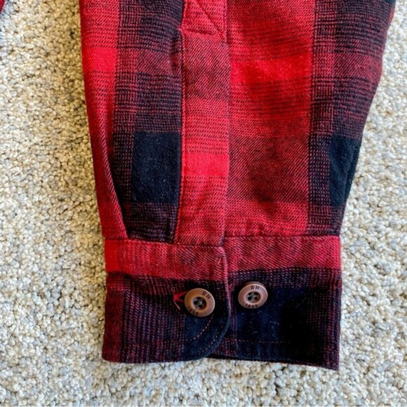 RedHead fleece-lined red & black plaid long sleeved jacket. Men’s size XL - Picture 9 of 13